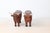 Mid-Century Folk Art Hand-Carved Wooden Bull Sculptures For Sale - Image 4 of 16