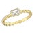 The Noura Beaded Stack Ring in 14k Yellow Gold Lab Grown Diamonds by Lumeniri, Size 5.5 For Sale