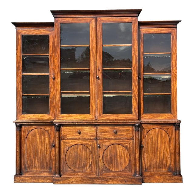 William IV Mahogany Library Bookcase, 1840s For Sale
