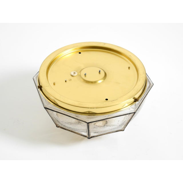 Vintage Glass Ceiling Lamp in Octagon Shape from Limburg, 1970s For Sale - Image 15 of 18