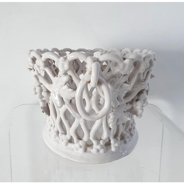 Mid-Century Modern Italian Handmade Ceramic Fruit Bowl, 1950s For Sale - Image 4 of 11