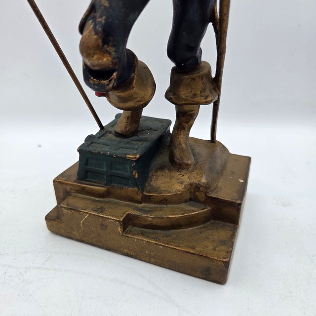 Art Deco Nautical Armor Bronze Swashbuckler/Pirate Bookend Pair For Sale In Tampa - Image 6 of 10