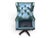 1960s English Traditional Distressed Green Leather Wingback Executive Swivel Chair For Sale - Image 10 of 12