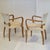 Vintage Bridge Armchairs in Beech and Skai, 1950s, Set of 2 For Sale - Image 13 of 14