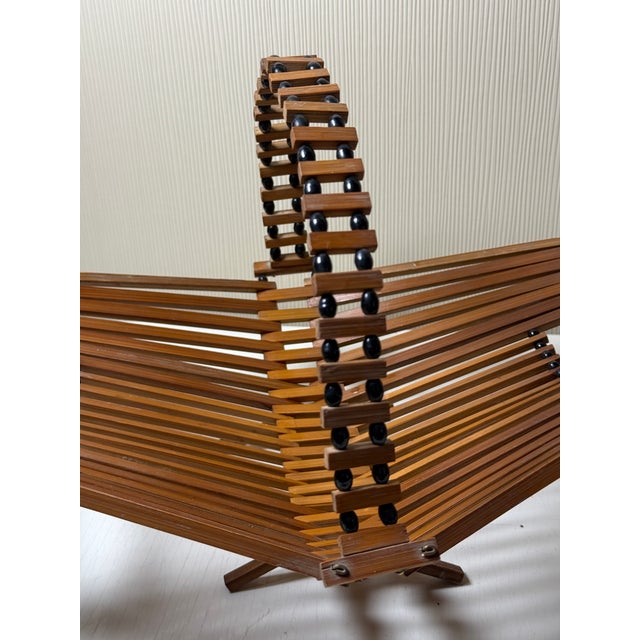 Mid-Century Modern Bamboo Catchall Basket, 1970s, in Flawless conditions. Designed 1970 to 1979