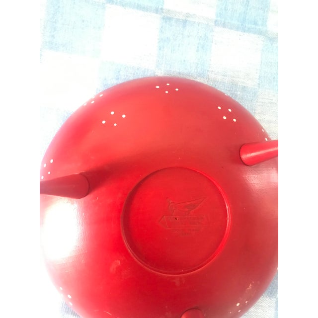 Vintage Japanese Tripod Tapered Leg Wooden Candy Dish Made by Woodpecker Wood Ware For Sale - Image 11 of 11