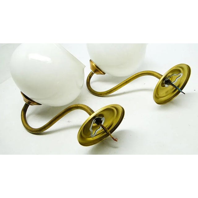 Art Deco Style Wall Lamps, Poland, 1950s, Set of 2, in Very Good conditions. Designed 1950 to 1959 European Plug (up to...