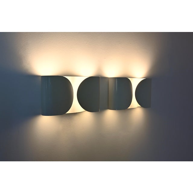 Flos White Foglio Wall Lamps by Tobia and Afra Scarpa for Flos, 1960s, Set of 2 For Sale - Image 4 of 12