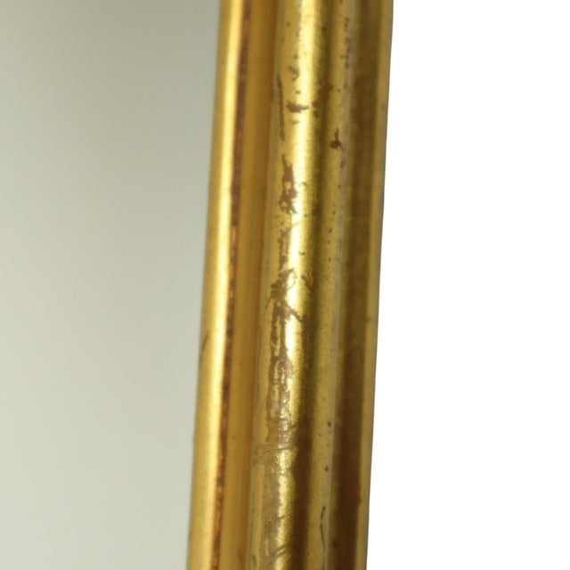 Classic Gold Leaf Mirror Crested Mirror, 1960s For Sale - Image 13 of 18