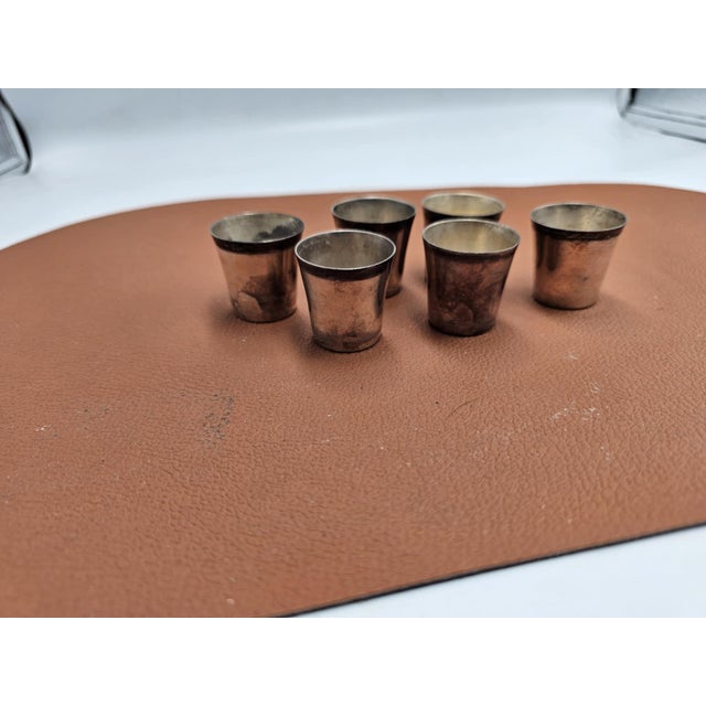 Jewish Plated Glasses, 1890s, Set of 6 For Sale - Image 6 of 6