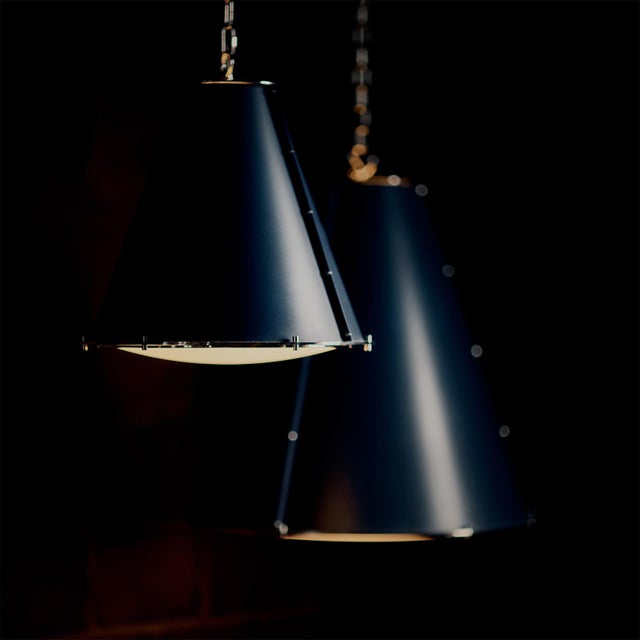 Transitional French Maid Chandelier Large, Blue and Polished Nickel For Sale - Image 3 of 10