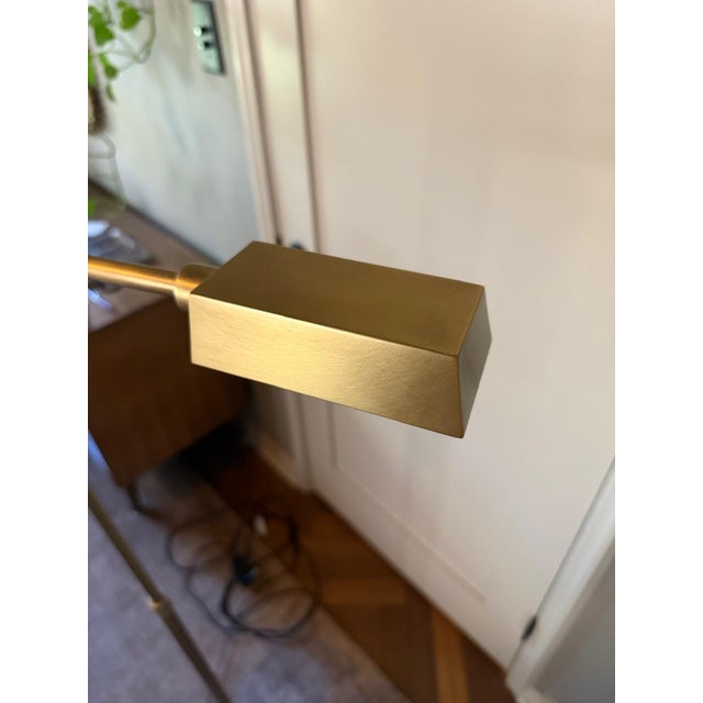 Brass Adjustable Floor Lamp For Sale - Image 4 of 9