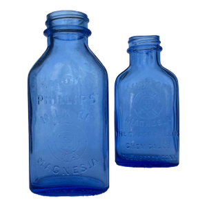 Antique Phillips Milk of Magnesia Bottles