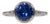 1.7Ct Tanzanite Ring With Earth-Mined Diamond Accents: Solid 14k Gold, Round 8mm, Size 6.75 For Sale