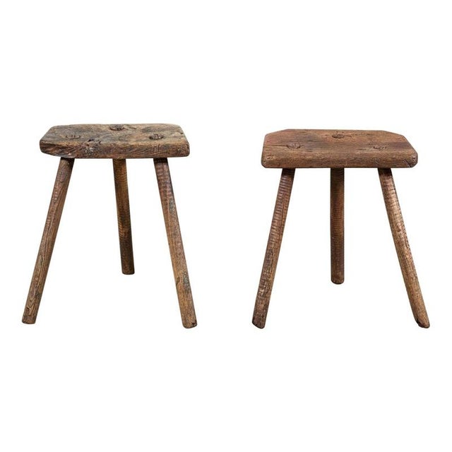 English Elm Cutler Stools, 1880s, Set of 2 For Sale - Image 12 of 12