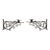 Pair of 18th Century Italian Painted Wrought Iron Wall Mounted Candle Holders For Sale