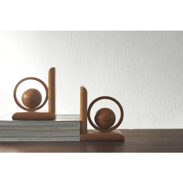 Mid-Century Modern Mid-Century Modern Wooden Bookends, 1960s, Set of 2 For Sale - Image 3 of 4