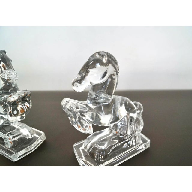1940’s Hollywood Regency Glass Bookends - a Pair For Sale In Los Angeles - Image 6 of 13