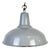 British Industrial Grey Enamel Factory Pendant Lamp, 1960s For Sale
