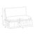Contemporary Capra Ruffle Settee in Linny Ikat Sage For Sale - Image 3 of 7