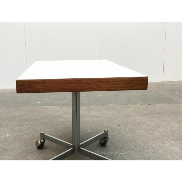 Metal and Wood Side Table from Artifort, 1960s For Sale - Image 6 of 18