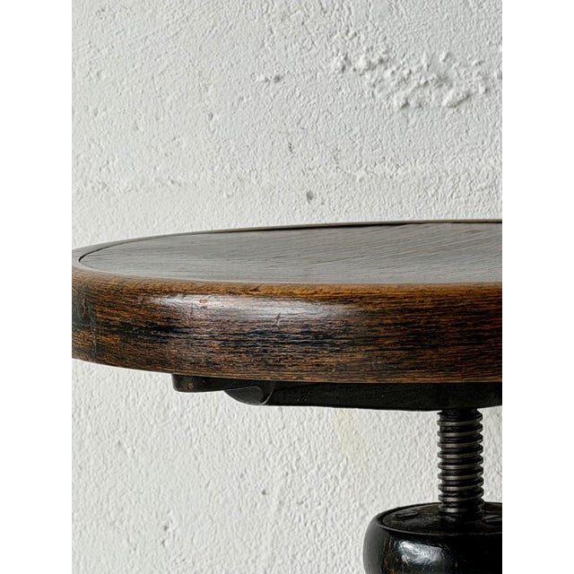 Bentwood Swivel Stool from Fischel, 1930s For Sale - Image 13 of 18