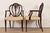 Baker Furniture Style Georgian Carved Mahogany Shield Back Armchairs, Pair For Sale - Image 9 of 12