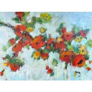 “Island Vibes” Original, Abstract Impressionism, Botanic, Acrylic Painting by Linda McDonough For Sale