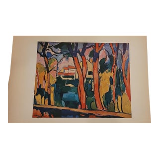 Maurice De Vlaminck Color Plate/Lithograph "The Red Trees " Skira Publisher For Sale