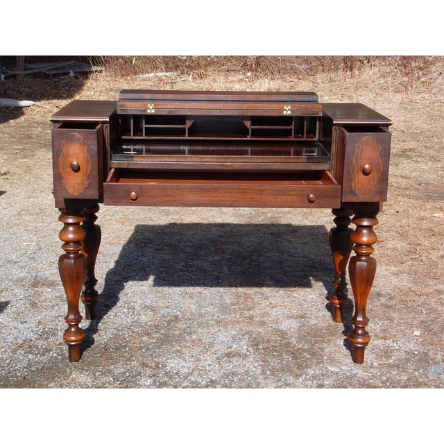 Antique Walnut Empire Flip Top Writing Desk Sofa Table Chairish