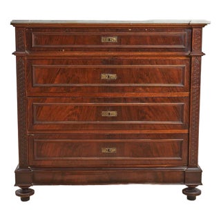 Commode with Marble Top For Sale