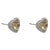 Contemporary Gia 4.00 Carat Fancy Yellow Heart Shape Diamond 18k White Gold Stud Earrings, A Pair For Sale - Image 3 of 8