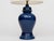 Indigo Ceramic Ginger Jar Lamps - a Pair For Sale - Image 4 of 5