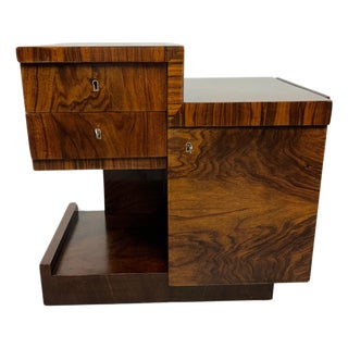 Art Deco Walnut Table, 1930s For Sale