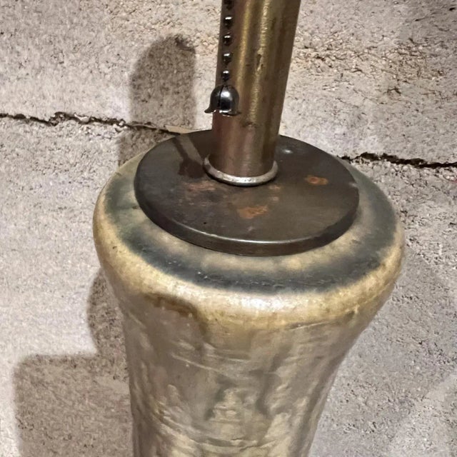 Art Nouveau Vintage Ceramic Table Lamp For Sale - Image 9 of 12