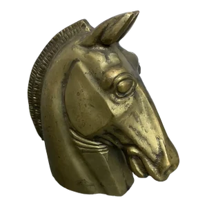 1970’s Vintage Brass/Bronze Horse Head Sculpture