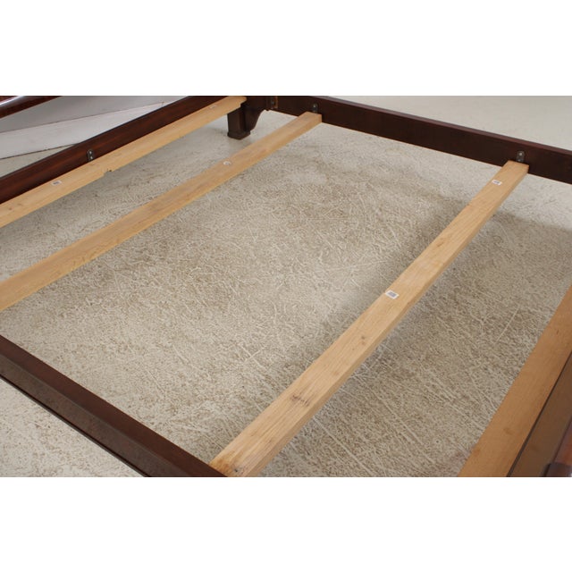John Widdicomb Russian Empire King Size Walnut Bed For Sale - Image 10 of 14
