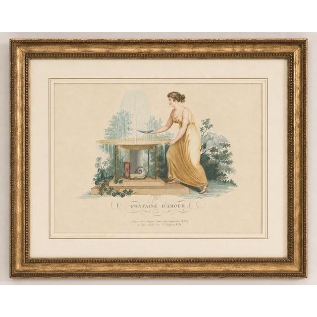 Title: The Fountain of Love – Original Regency Stipple Engraving, Edward Orme 1815 A charming original Regency-period...