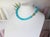 Metal Mozambique Amazonite Rondelle Necklace With Amazonite Clasp For Sale - Image 7 of 9