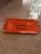 Wood French Equestrian Orange and Brown Hermès Inspired Change Tray For Sale - Image 7 of 9