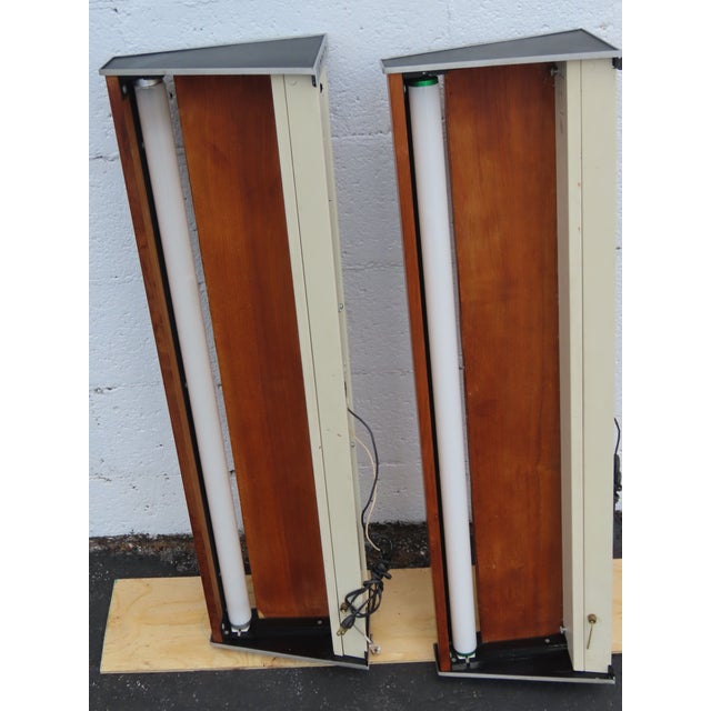 Mid 20th Century Mid 20th Century Mid Century Modern Overbed Panel With Florescent Light For Sale - Image 5 of 7