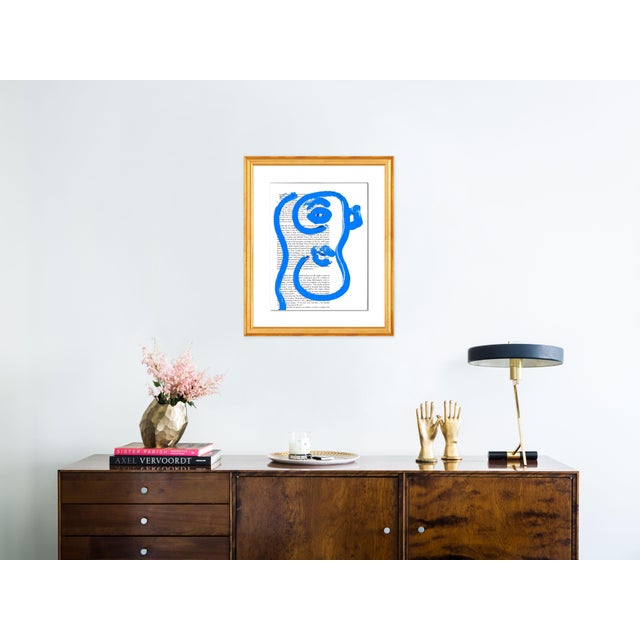 Contemporary Jolene by Virginia Chamlee in Gold Frame, Small Art Print For Sale - Image 3 of 4