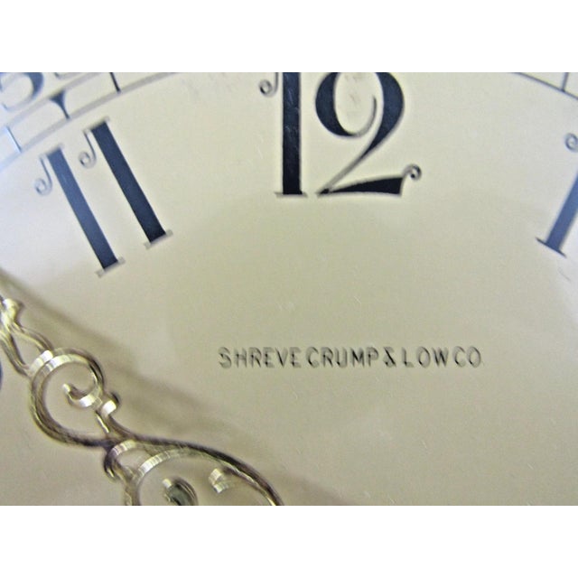 1960s Vintage Swedish Rococo Style Cartel Wall Clock by Westerstrand Töreboda For Sale - Image 4 of 17