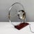 Italian Modern Geometrical Table Lamp in Crafted Glass, Metal and Wood, 1980s For Sale - Image 6 of 18