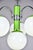 Italian Mid Century Four Light Apple Green and Chrome Fixture For Sale In Detroit - Image 6 of 10