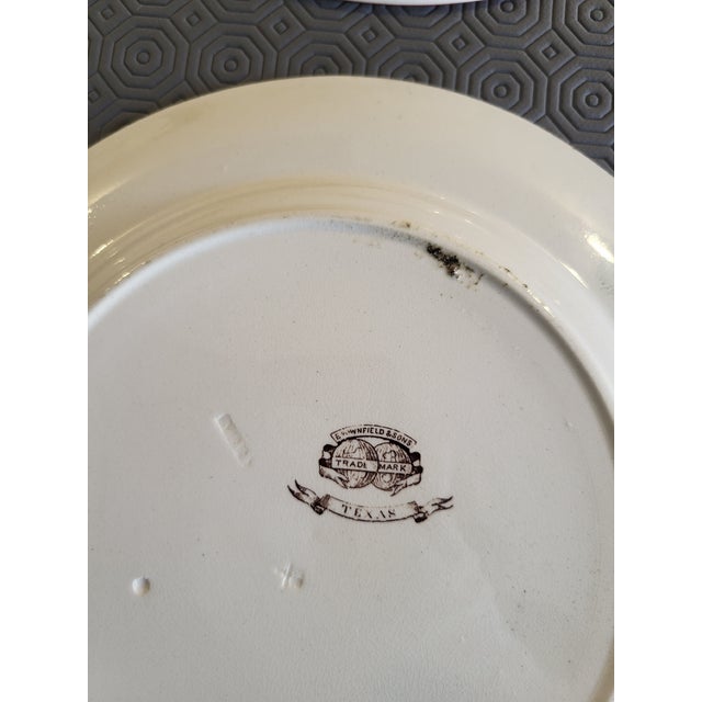 Antique Victorian Plates by Brownfield & Sons, 1880, Set of 8 For Sale - Image 5 of 17