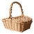 Vintage Wicker Gathering Basket For Sale