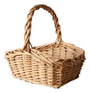 Vintage Wicker Gathering Basket