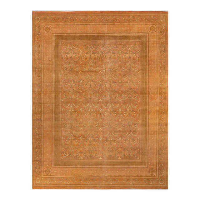 Mogul, One-of-a-Kind Hand-Knotted Area Rug - Pink, 9' 4" x 12' 1" For Sale