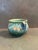 Two-handled Jardiniere from the Baneda line introduced in 1932. Port on bottom for drainage. Colors vibrant, excellent...